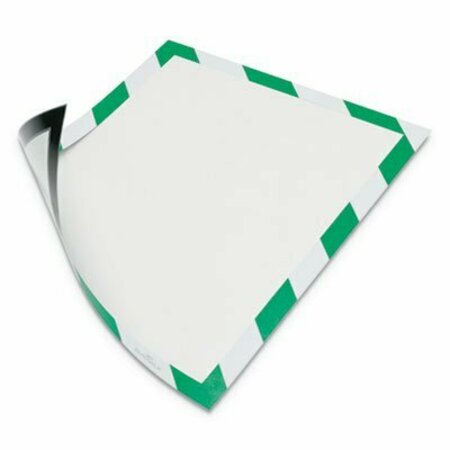 DURABLE OFFICE PRODUCTS Durable, DURAFRAME SECURITY MAGNETIC SIGN HOLDER, 8 1/2in X 11in, GREEN/WHITE FRAME, 2PK 4772131